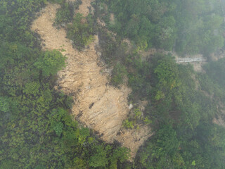 landslide · cave in · collapse · earthfall · landslip · overbreak