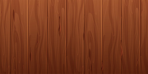 Obraz premium Wooden material board desk, textured surface wood comic background Wall, panel for game, ui design. Vector illustration