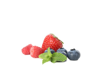 PNG, ripe berries isolated on white background.