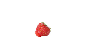 PNG, ripe strawberry isolated on white background.