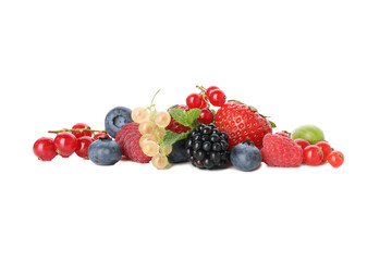 PNG, ripe berries isolated on white background.