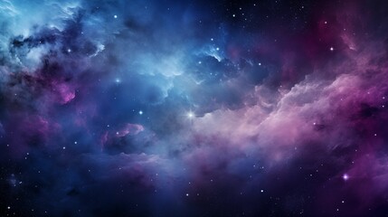 Naklejka premium Illustration of the vastness of the universe space.