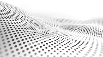 Monochrome abstract background with light halftone dot pattern