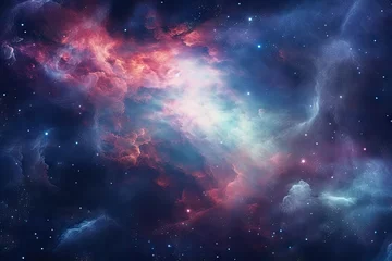 Foto op Canvas Nebula Background Magic Unveiled © Ilsol