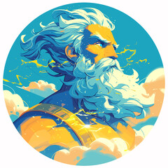 Zeus Rounded Illustration