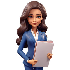 Fototapeta premium business woman with clipboard