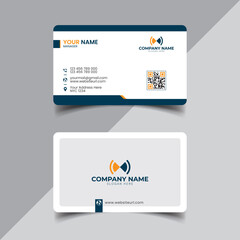 minimalist business card design template, Organic business card editable vector illustration.