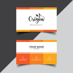 Naklejka na ściany i meble minimalist business card design template, Organic business card editable vector illustration.