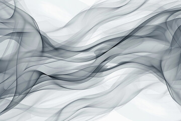 close up horizontal image of a waves abstract transparent grey background Generative AI