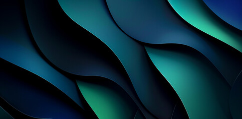 Stylish gradient background from dark blue to green