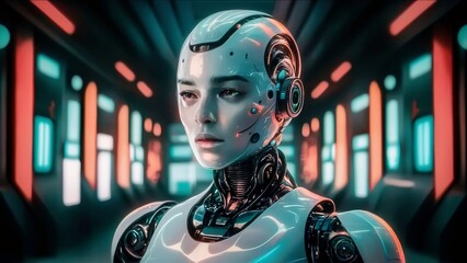 Create a short film script set in a world where advanced robots have become indistinguishable from humans. Explore the concepts of identity, awareness, and the blurred barriers between man and machine