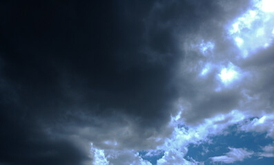 visual of a stormy cloud background with a hurricane