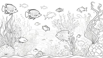 Sea Fish Coloring