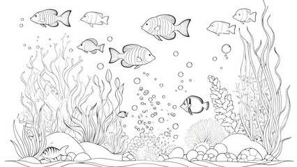 Underwater World Coloring