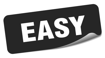 easy sticker. easy label