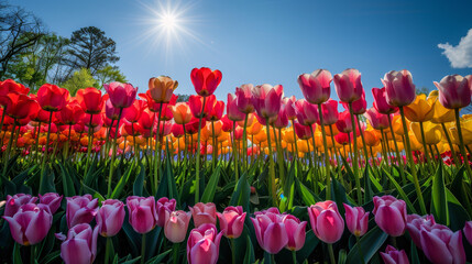 diverse array of tulip species