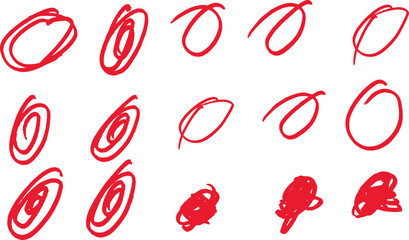 hand draw circle shape. hand drawn sketch of circles. abstract futuristic tech background. Curved wavy line. Stylized line art background. Vector illustration