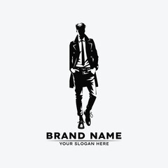 Man clothing store logo