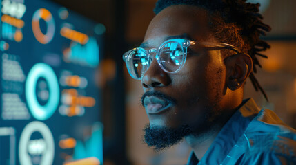 Male UX/UI designer creating user-friendly interfaces