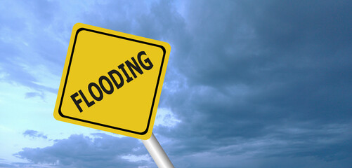visual of a stormy cloud background with a hurricane,stop,danger, flood warning, 