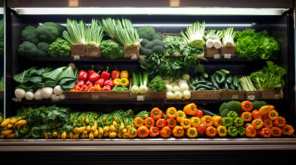 vegetables on display at the market,vegetables in a market,vegetables at the market