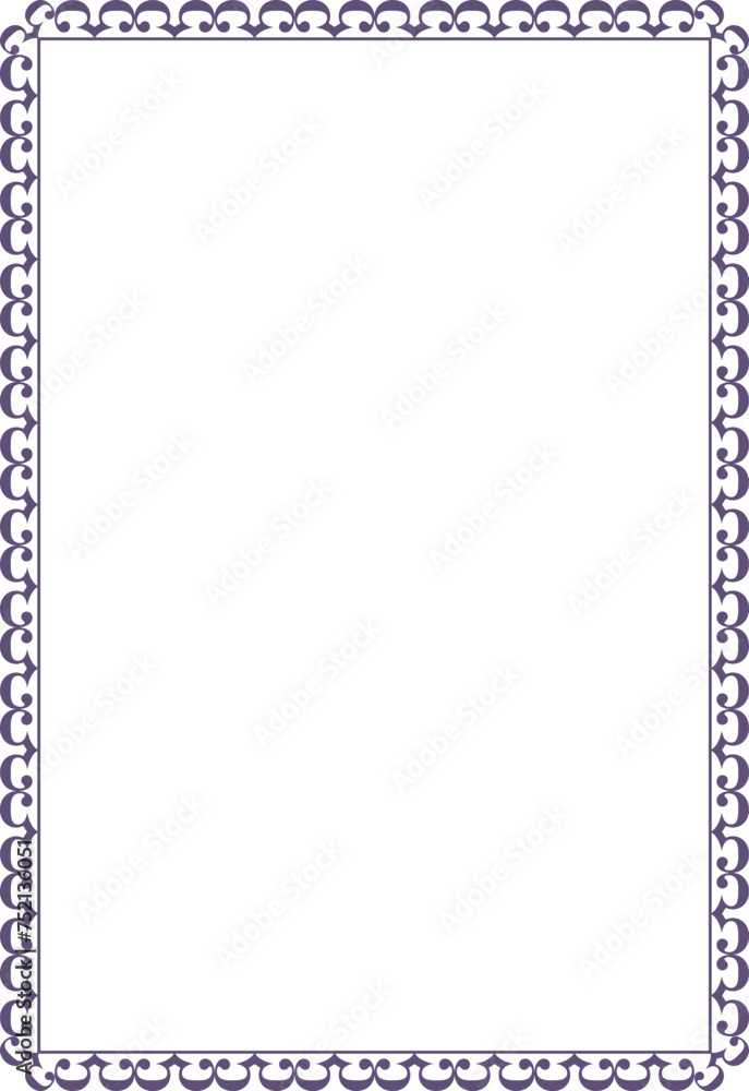 Wall mural Vector frame for your text, photos or invitations, Frame blank. Elegant frame for certificate, diploma, voucher. vector frame for invitation, congratulation