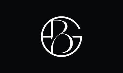 BG, GB, B, G, Abstract Letters Logo monogram