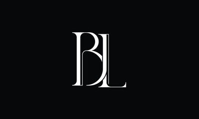 BL, LB, B, L, Abstract Letters Logo Monogram