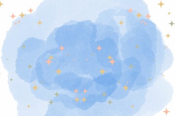 abstract watercolor background with clouds