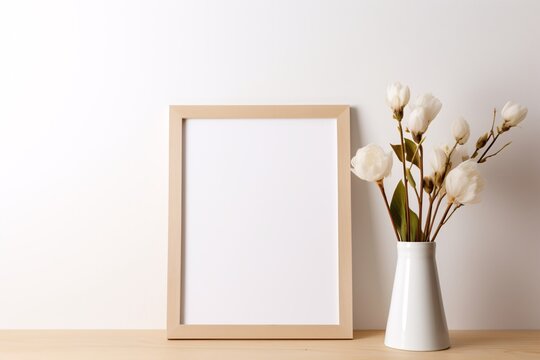 a white flowers in a vase next to a white wall