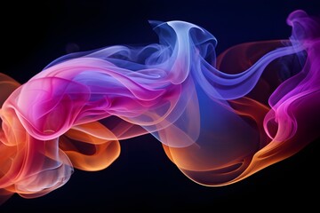 Abstract Smoke Art: Mesmerizing patterns created by swirling smoke, a unique and thought-provoking visual.

