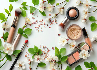 Concept of beauty and makeup nature product
