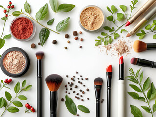 Concept of beauty and makeup nature product
