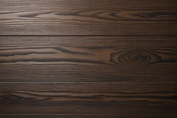 A detailed view of dark oak wood planks with natural grain patterns and textures. generative ai