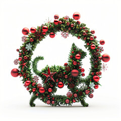 Fototapeta na wymiar Beautiful Christmas Graphic Element with christmas