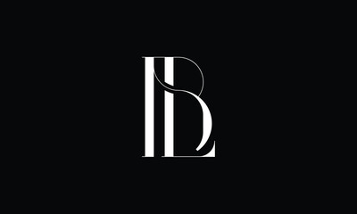 BL, LB, B, L, Abstract Letters Logo Monogram