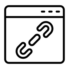 Link Vector Line Icon