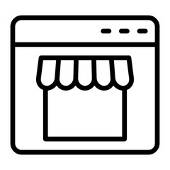 Shop Vector Line Icon