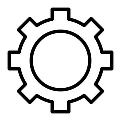 Settings Vector Line Icon