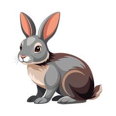 Rabbit illustration on White Background