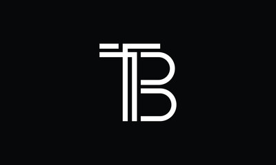 BT, TB, B, T, Abstract Letters Logo Monogram