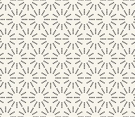 Vector seamless pattern. Repeating geometric elements. Stylish monochrome background design.