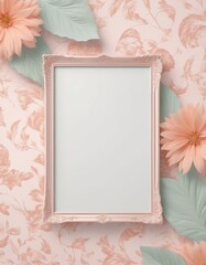 framework for photo or congratulation