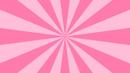 シンプルなピンクの集中線背景 - obrazy, fototapety, plakaty