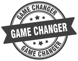 game changer stamp. game changer label on transparent background. round sign