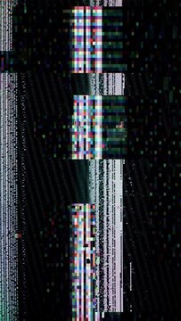 analogue television static and glitch vertical