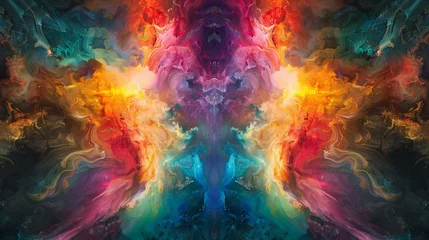 Foto auf Alu-Dibond Gemixte farben abstract colorful background