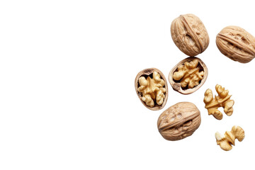 The Natural Nuts Isolated On Transparent Background