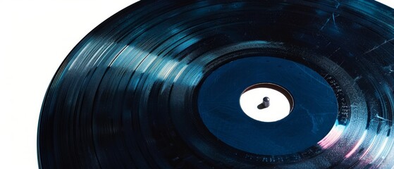 Choosing vinyl record. Music addict concept. Old school music classic concept.  - obrazy, fototapety, plakaty