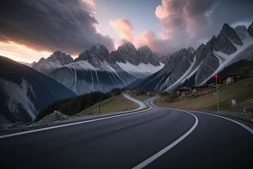 Deurstickers Strada verso la Montagna © mcdowelljohn